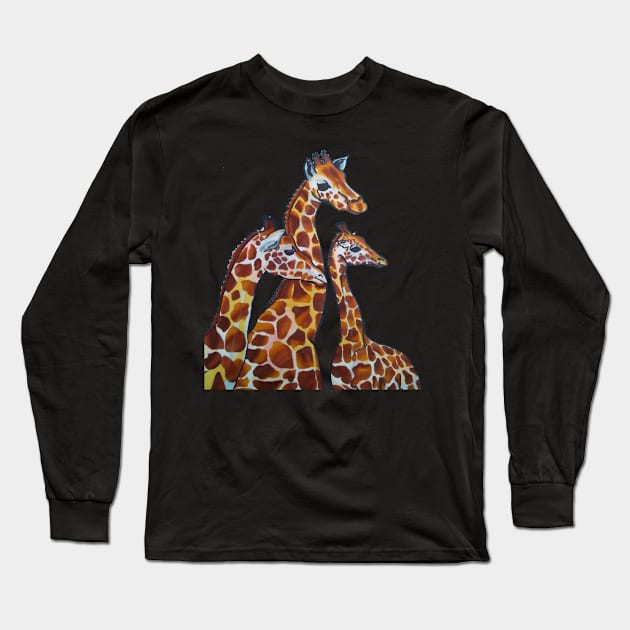 Giraffe without bottom Long Sleeve T-Shirt by Eikia